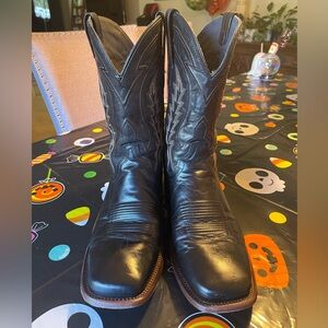 Tecovas men’s Doc square toe boots in black Size 12